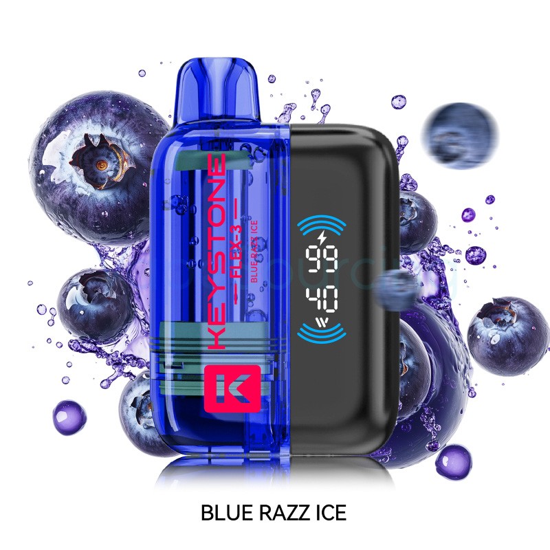 blue razz ice keystone flex-3 40k