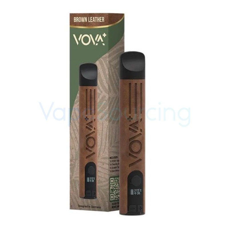 brown leather vova plus volks vaporizer