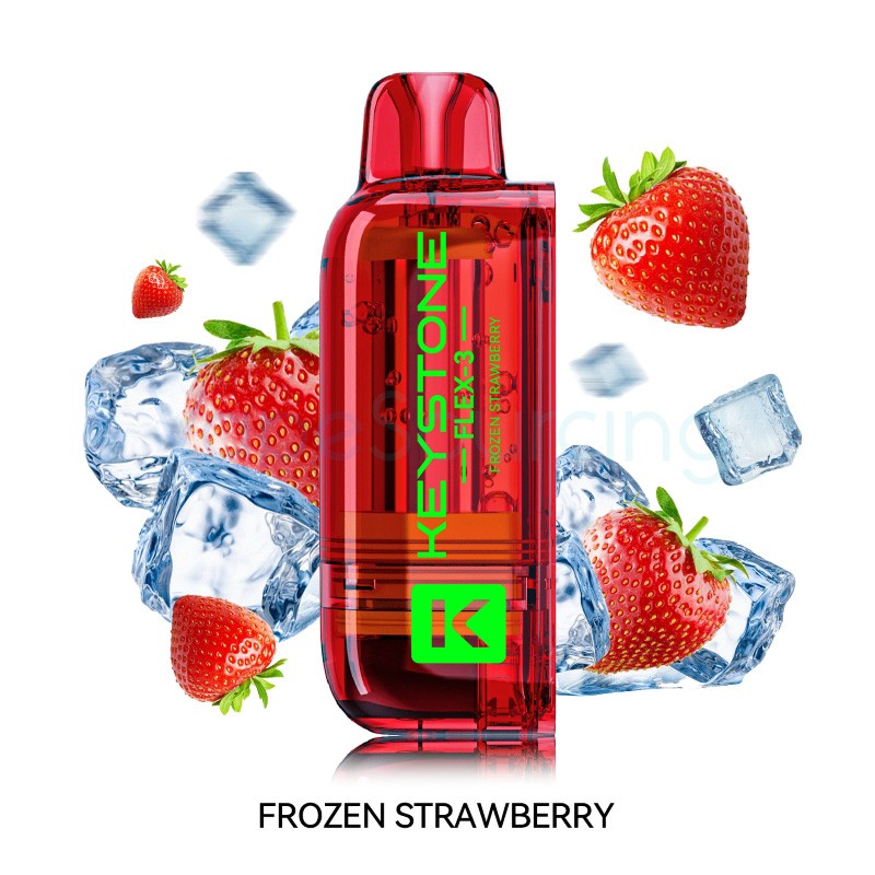 frozen strawberry keystone flex-3 40k disposable pod