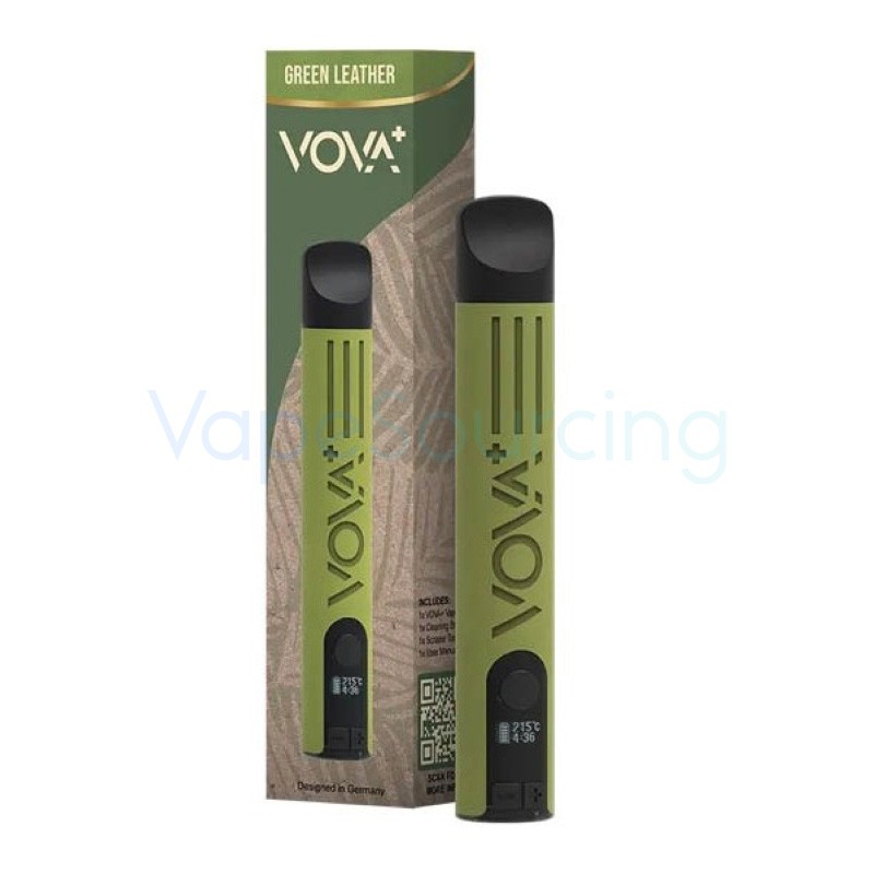 green leather vova plus volks vaporizer