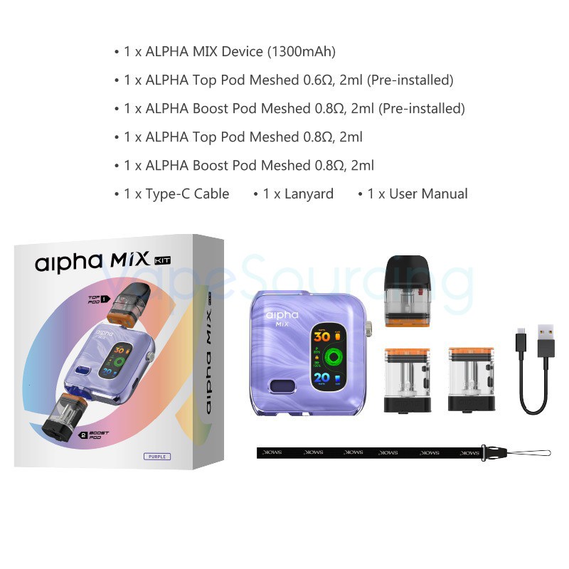 package smok alpha mix