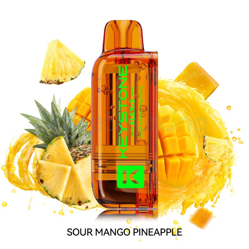 sour mango pineapple keystone flex-3 40k disposable pod