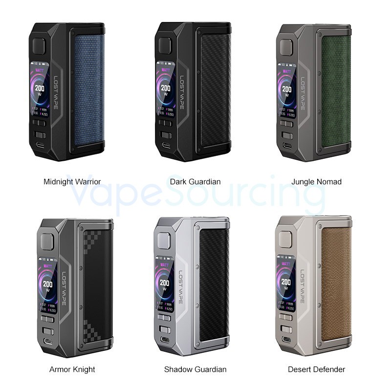 lost vape thelema q200 pro box mod all colors