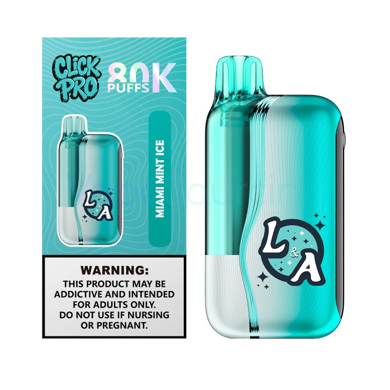 miami mint ice l&a click pro 80k nixodine