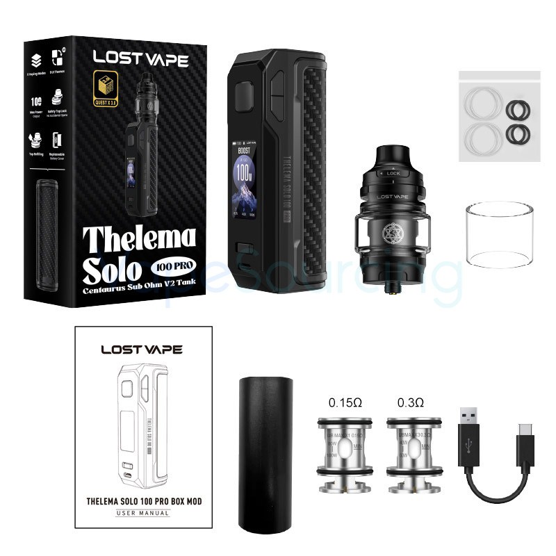 package lost vape thelema solo 100 pro box mod