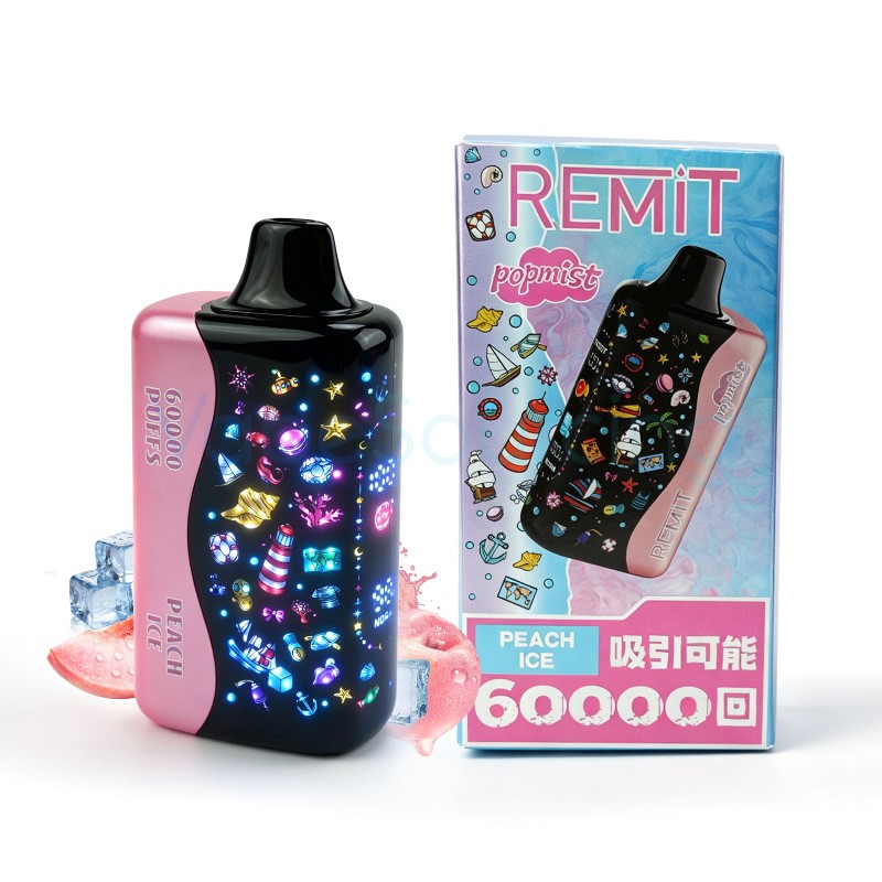 peach ice remit popmist 60k nicotine free