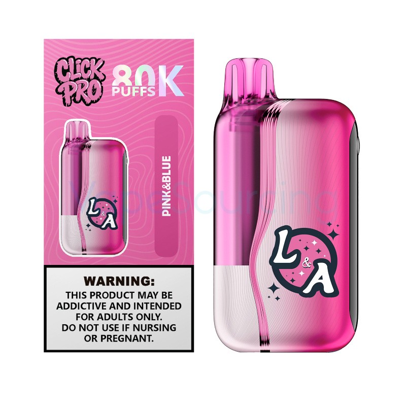 pink & blue l&a click pro 80k nixodine