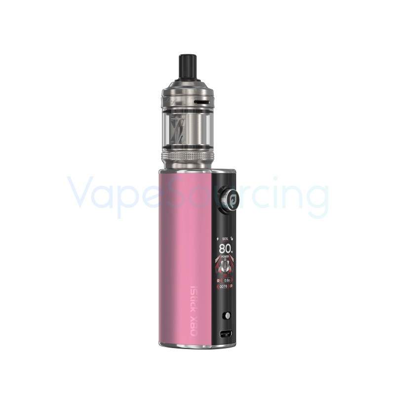 pink eleaf istick x80 vape mod kit with gtl x