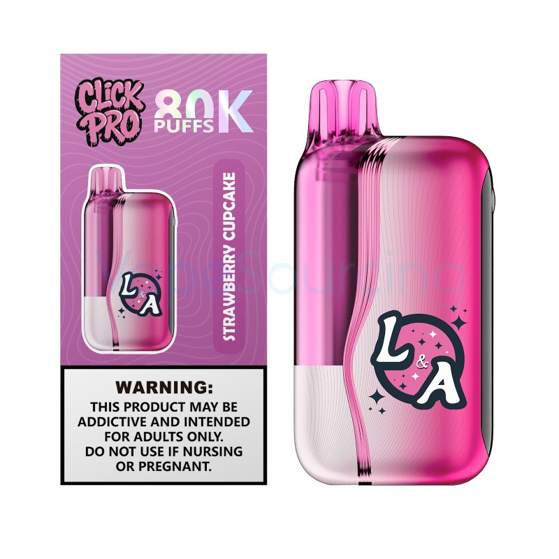 strawberry cupcake l&a click pro 80k nixodine