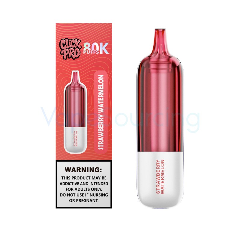 strawberry watermelon l&a click pro 80k nixodine disposable pod