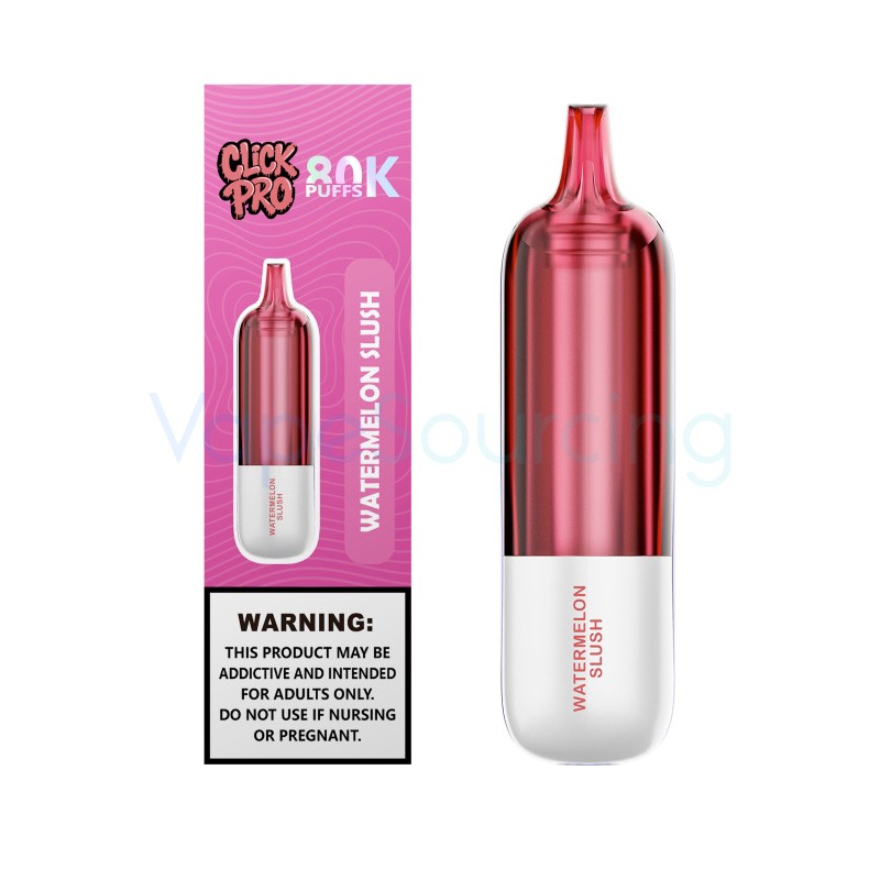 watermelon slush l&a click pro 80k nixodine disposable pod