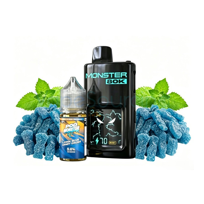 pod monster vape juice SMOK x 80K Disposable 10ml 5% (80000 Puffs) box-mod Flavor:Peppermint Puff Lost Mary MT15000 Turbo