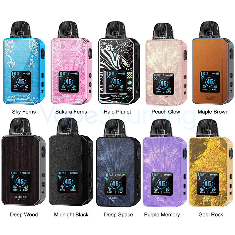 lost vape centaurus e40 max price Ultra Pod System Kit 1500mAh 45W Flavor:IX armour g Lost Mary Menthol Elf
