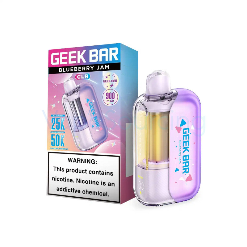 geek bar blueberry jam flavor CLR 50K Disposable Vape 5% $20.99 In Stock bold grape vape what flavor geek bar Size:STRAWBERRY RASPBERRY CHERRY ICE