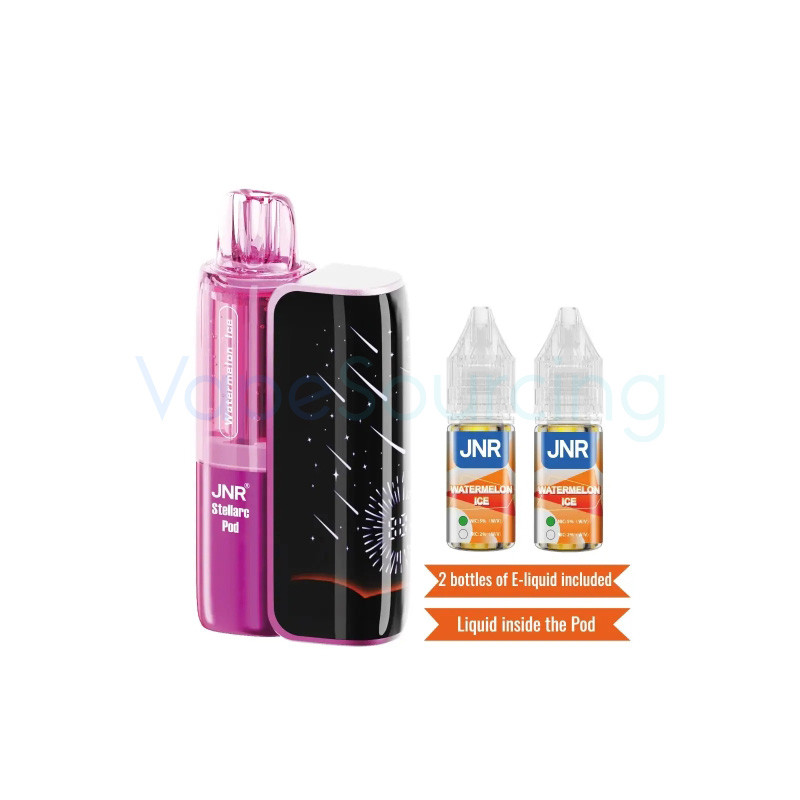 jnr vape pods Stellarc 100K Disposable 64ml 2% Flavors:Mango Peach KITPRODUCT Snickle Fritz CBD Vape