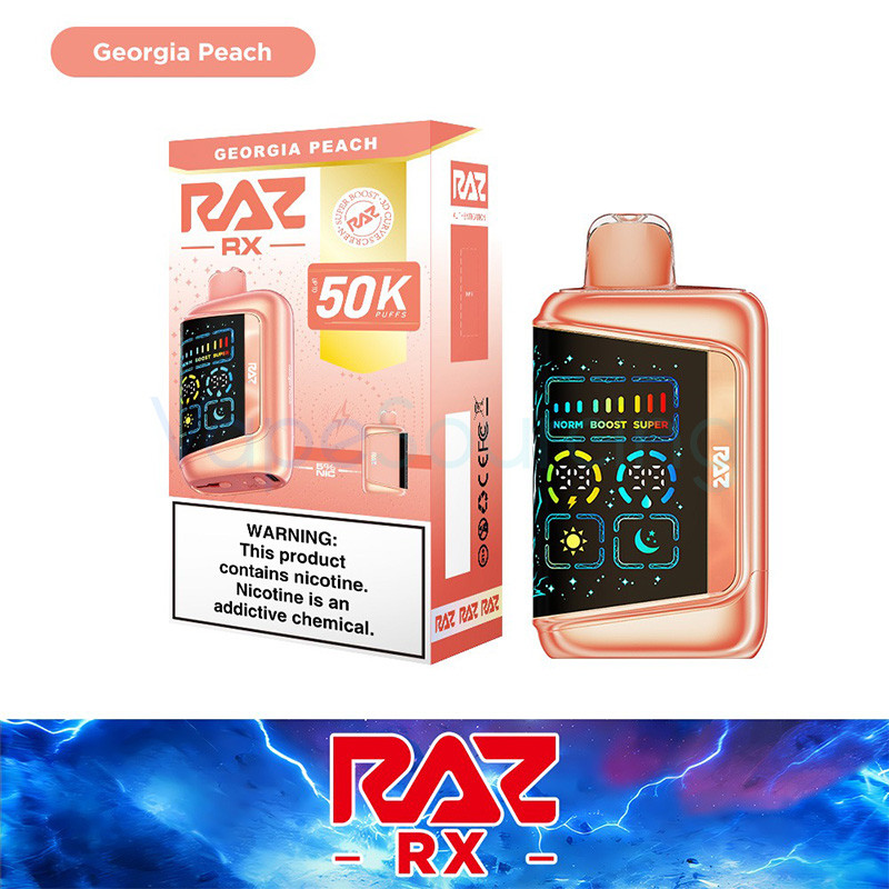georgia peach raz vape review RX50K Dew Edition Disposable $16.69 Select Flavor ::Blueberry Pomegranate Type_Disposable Vaporizer Cherry Cola 11 Mg