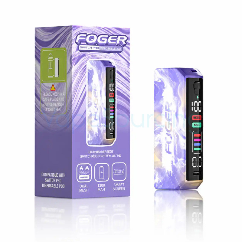 foger pod charger Switch Pro Charging Device 1200mAh Vuse Raspberry Ice Refill NY Vape Tax Flavor:Frozen Summer Pear