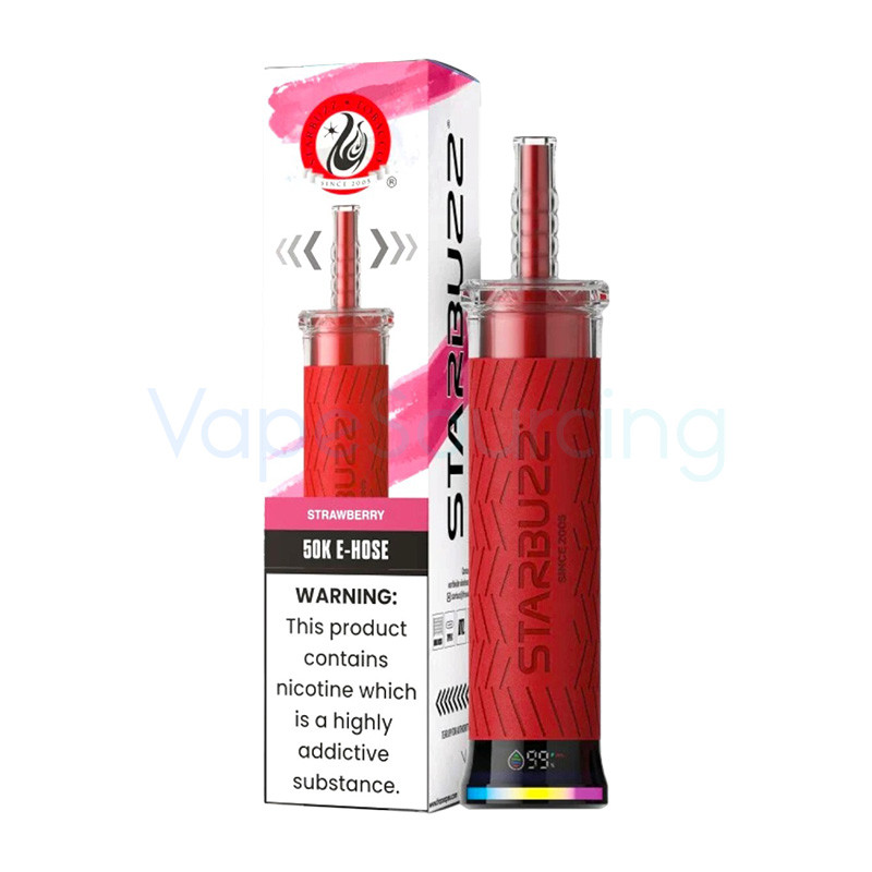 starbuzz disposable vape 50K E-Hose 0.6% $15.59 Number of Disposables:1 SAMPLE (WHITE) Disposable Vape Device why does my njoy
