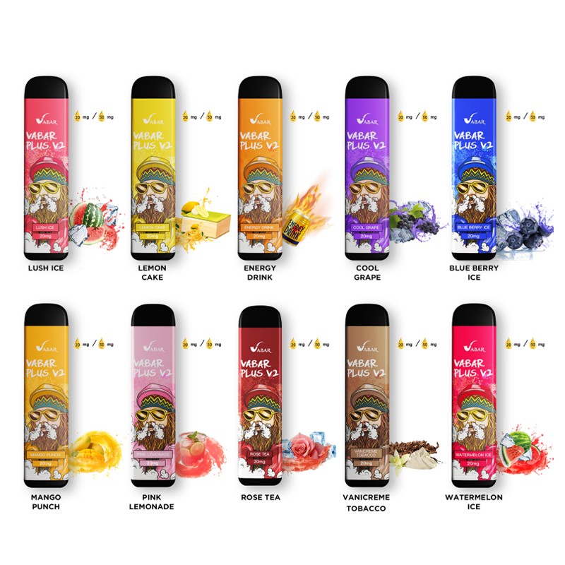 vabar plus v2 disposable vape flavors