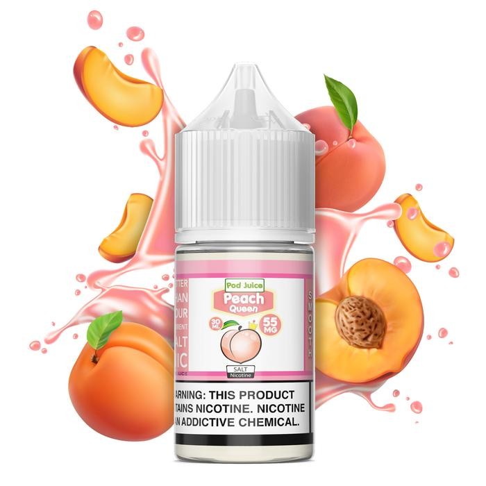 Pod Juice Salts Series Peach Queen E-juice 30mL