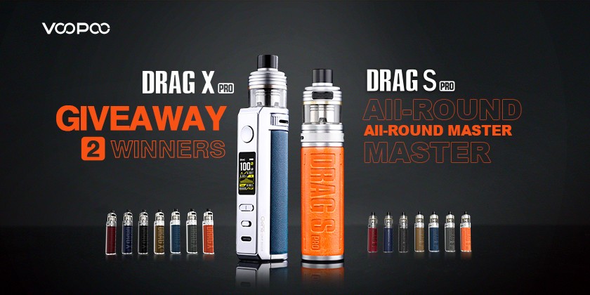 VOOPOO Drag S Pro & Drag X Pro Kit Giveaways!
