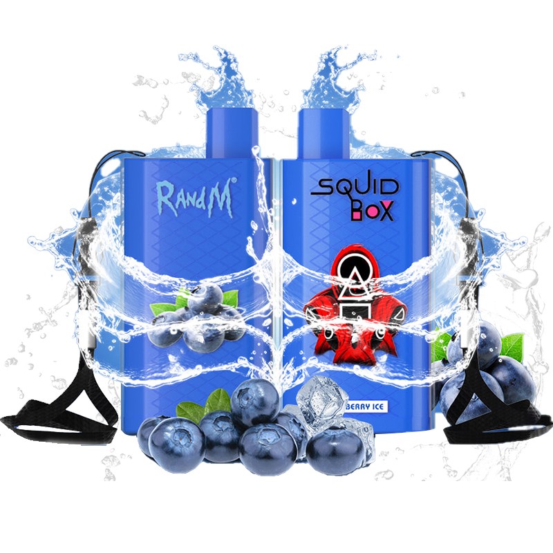 R and M Squid Box Rechargeable Disposable Kit 5200 Puffs 12ml Vapesourcing