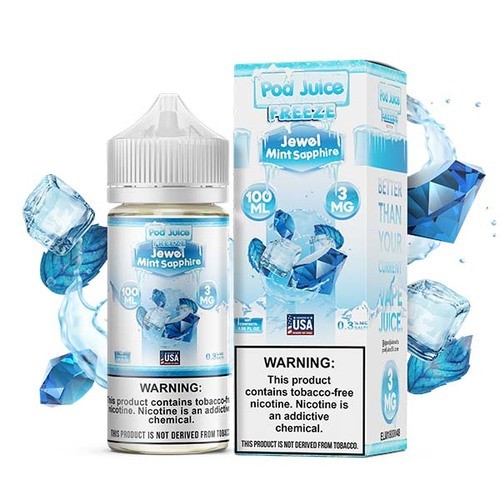 Pod Juice Jewel Mint Sapphire Ice E-juice 100ml
