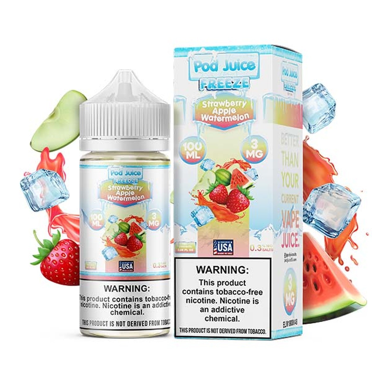 Pod Juice Mango Strawberry Dragonfruit Freeze E-juice 100ml