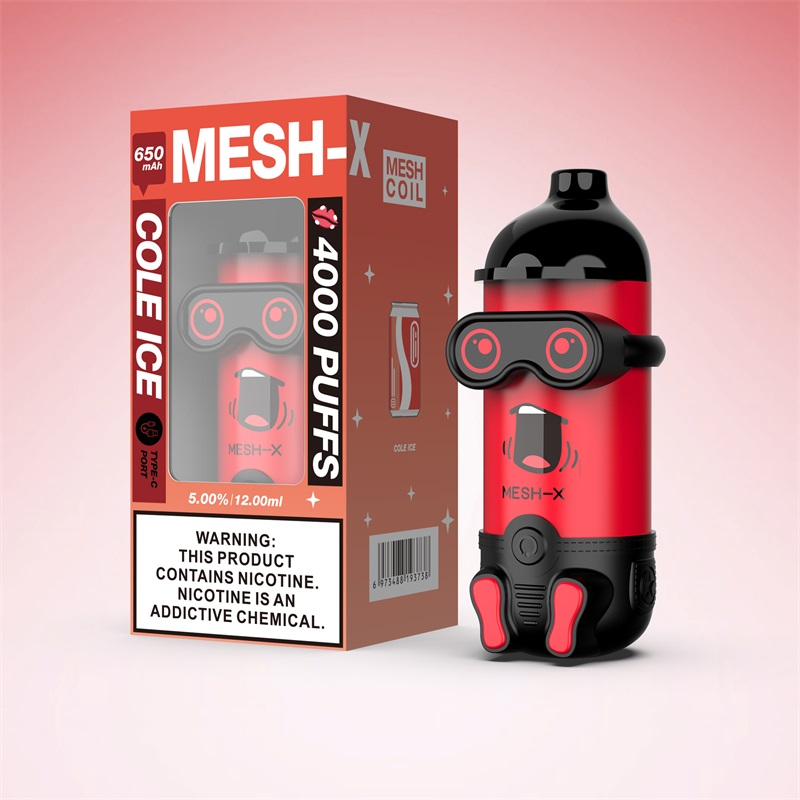 Meshking MESHX Rechargeable Disposable Vape Kit 4000 Puffs 12ml