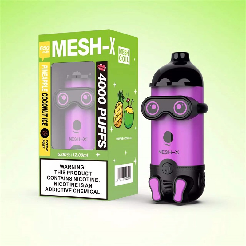 Meshking MESHX Rechargeable Disposable Vape Kit 4000 Puffs 12ml