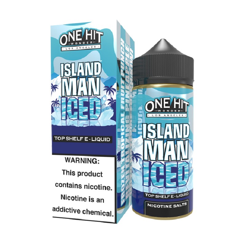 One Hit Wonder Island Man Iced Tobacco-Free Nicotine Salt E-juice 100ml