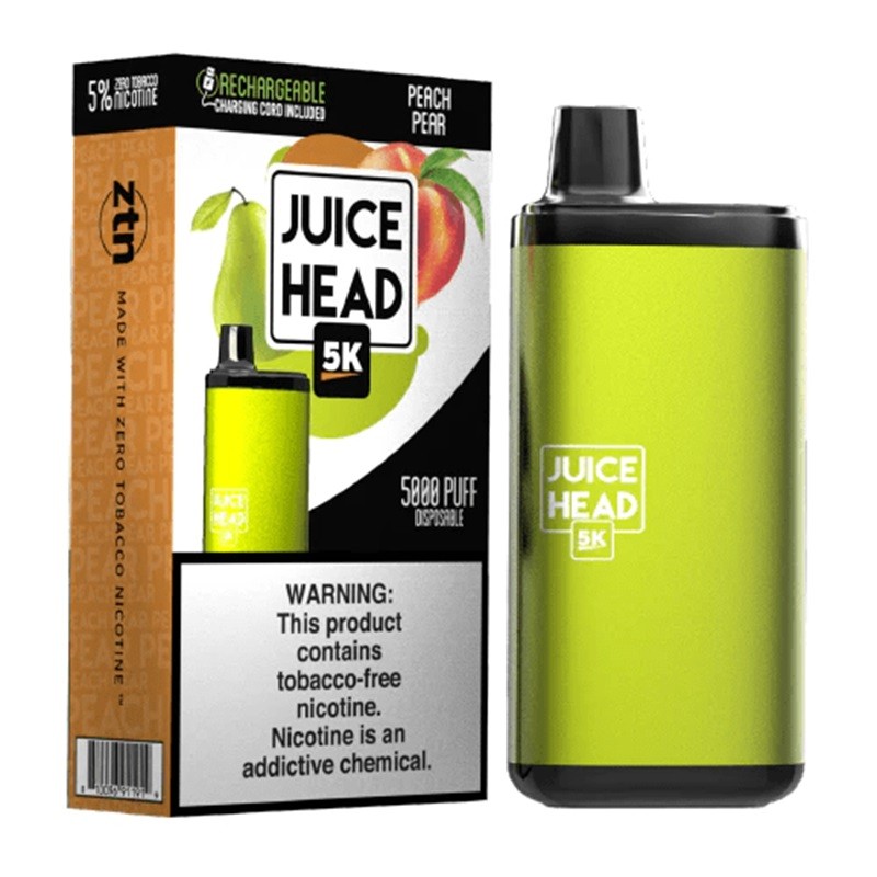 Juice Head 5K 5000 Puffs Rechargeable Disposable Vape Kit 14ml