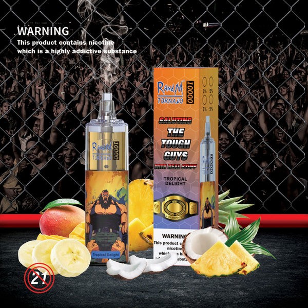 R and M Tornado 10000 Puffs Rechargeable Disposable Vape Kit 20ml Vapesourcing