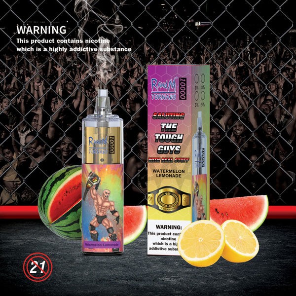 R and M Tornado 10000 Puffs Rechargeable Disposable Vape Kit 20ml Vapesourcing