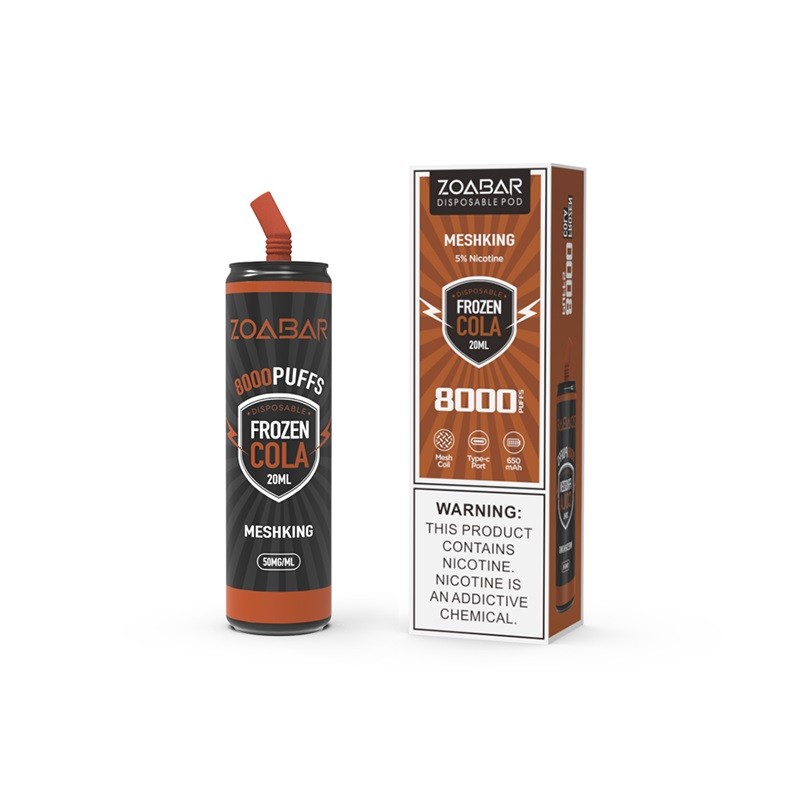 ZOABAR 8000 Puffs Rechargeable Disposable Vape 20ml | Vapesourcing