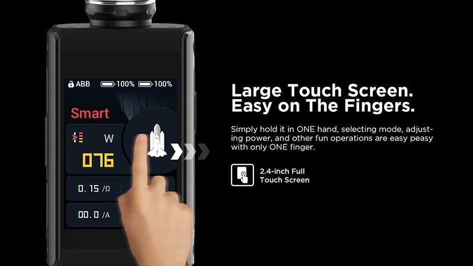T200 Aegis Touch Preview 2.4 Inch Full Touch Screen
