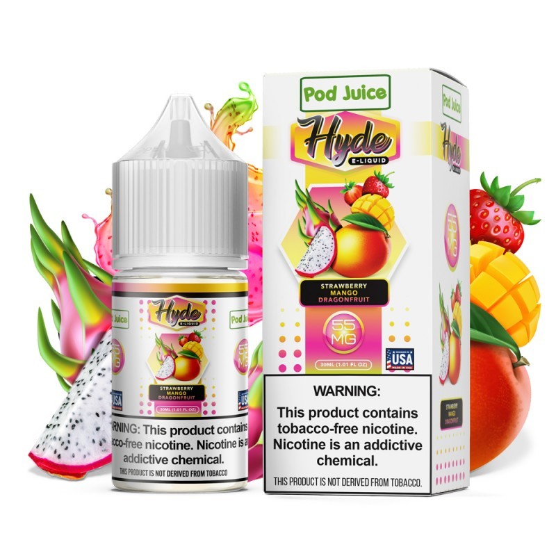Pod Juice X Hyde TFN Salt Strawberry Mango Dragonfruit E-juice 30ml
