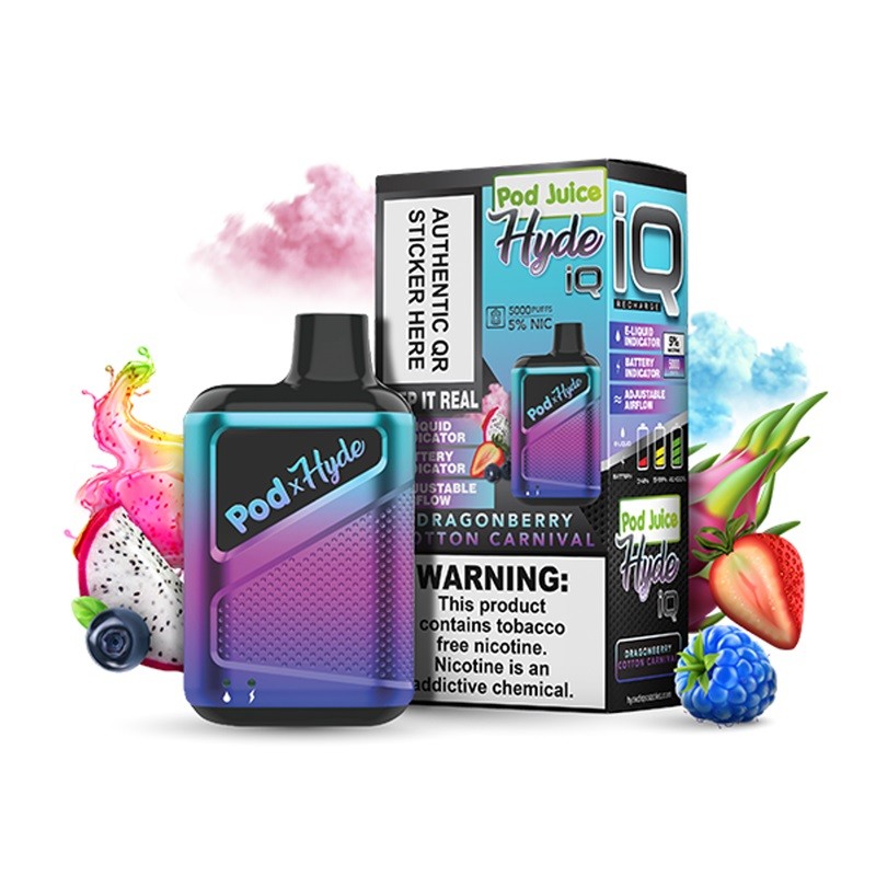 Pod Juice x Hyde IQ 5000 Vape Juice Disposable Kit 5000 Puffs 8ml