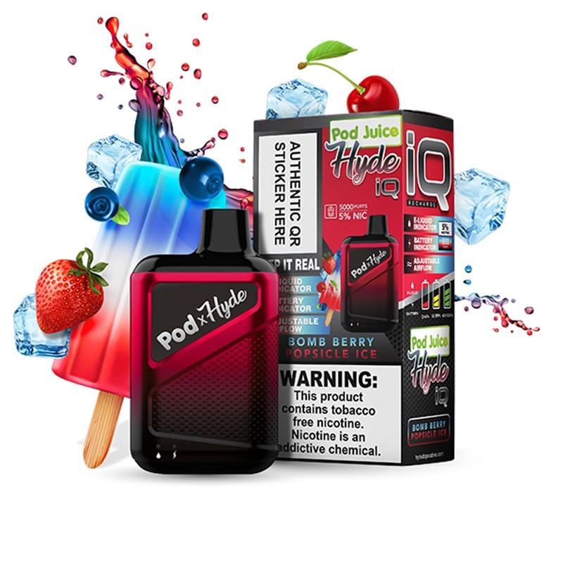 Pod Juice x Hyde IQ 5000 Vape Juice Disposable Kit 5000 Puffs 8ml