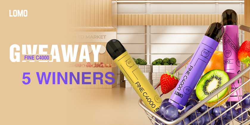 LOMO FINE C4000 Disposable Kit Giveaways! 5 Winners!