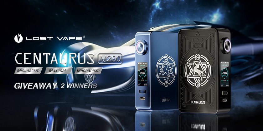 Lost Vape Centaurus M200 Box Mod Giveaways! Minimalism x Maximal x Mechanism