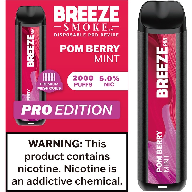 Breeze Pro Disposable Vape Kit 2000 Puffs 6ml Vapesourcing 3569