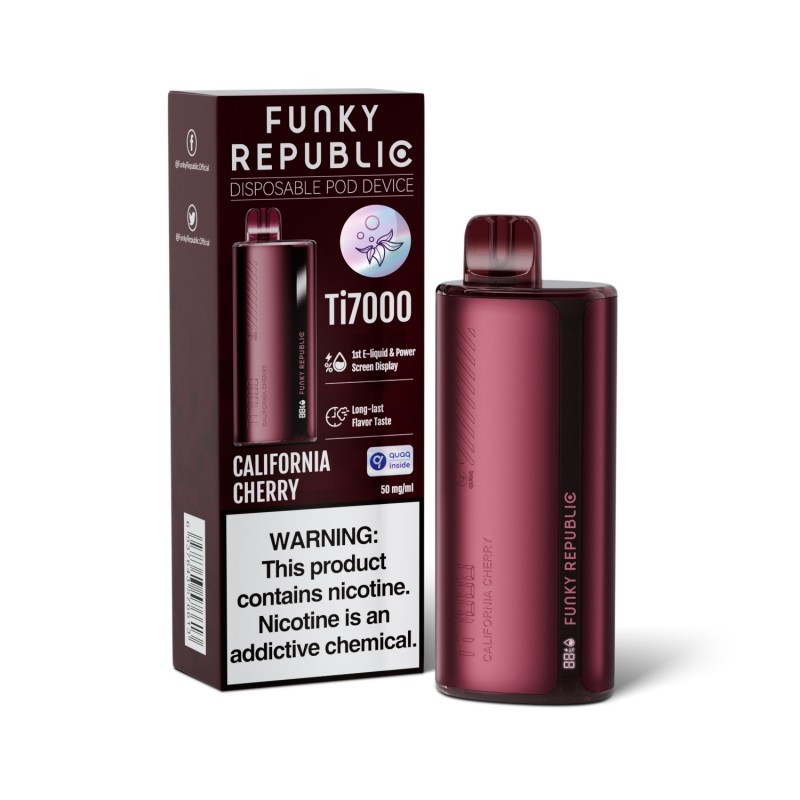 california-cherry-funky-republic-ti7000-disposable-vape-kit-vapesourcing