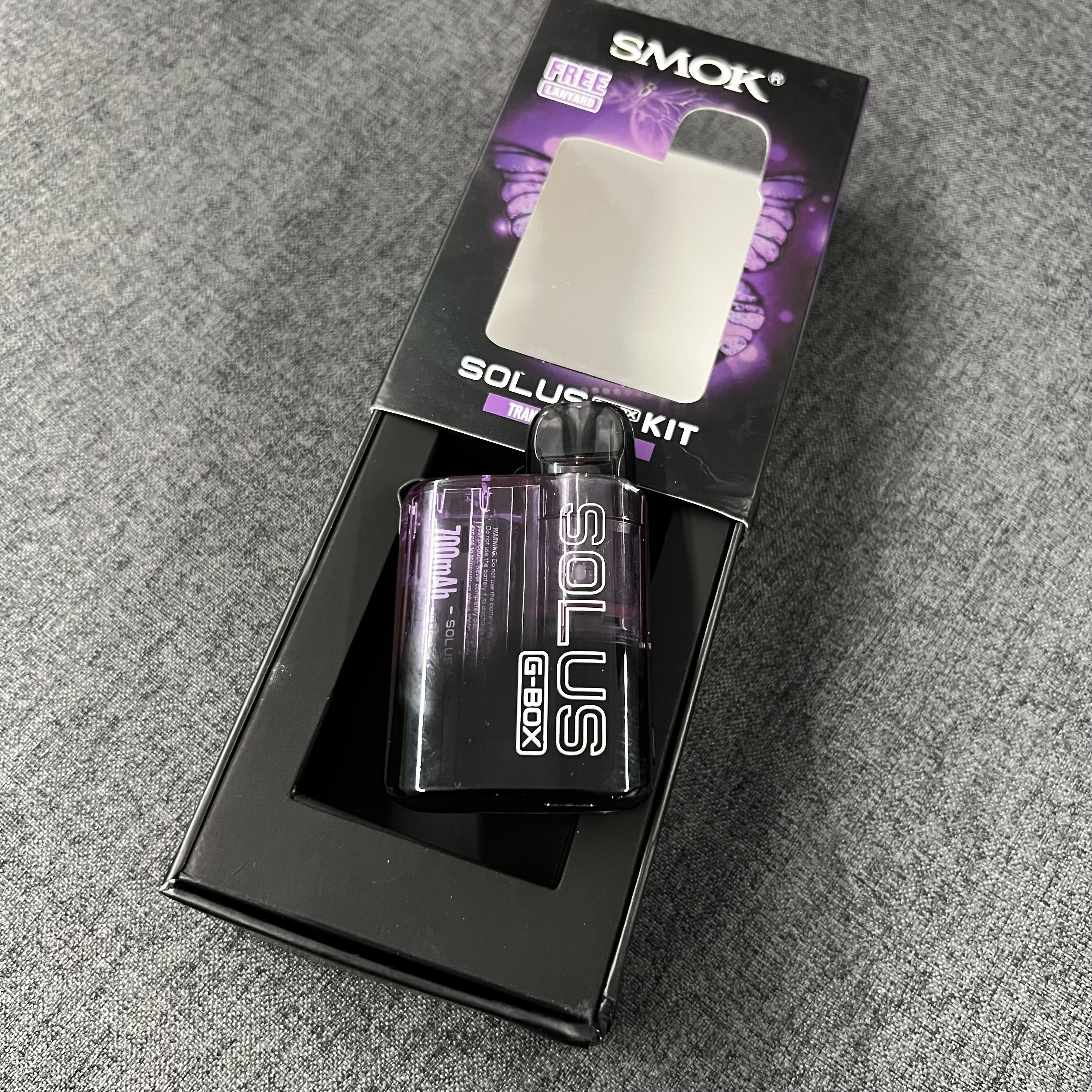 Transparent Purple smok solus g-box