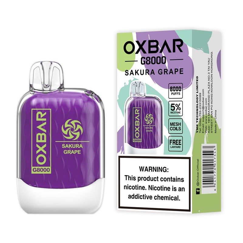 Oxbar G8000 8000 Puffs Disposable Vape Kit 16ml Online Sale 