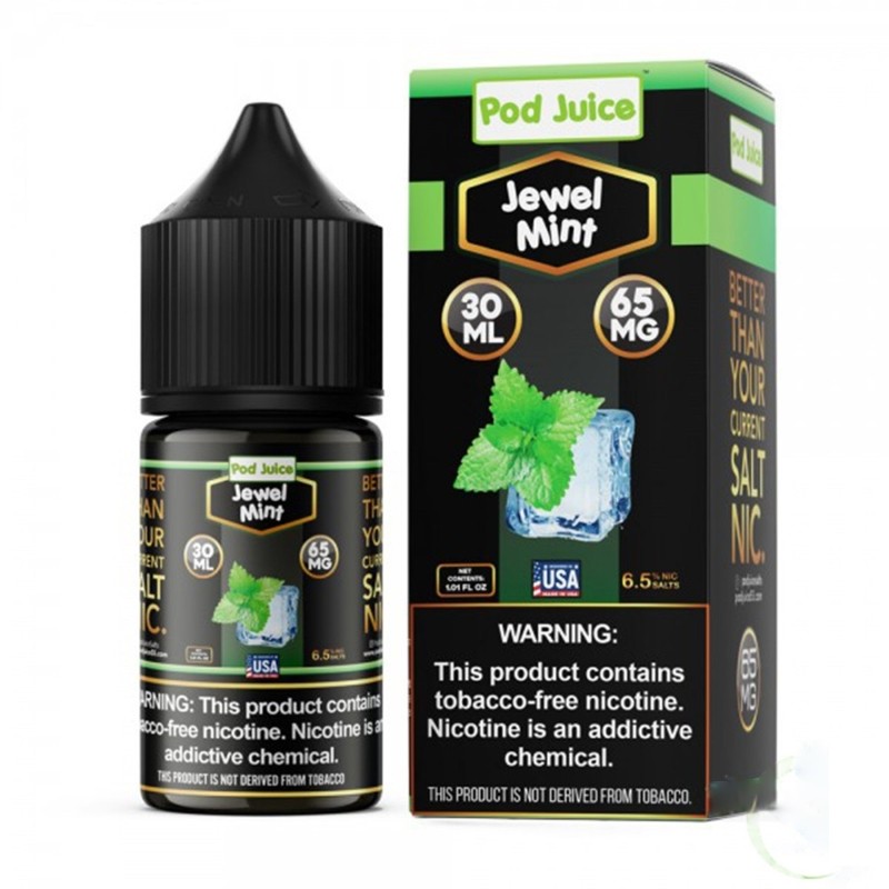 Pod Juice Bold Salt Series Jewel Mint E-juice 30ml