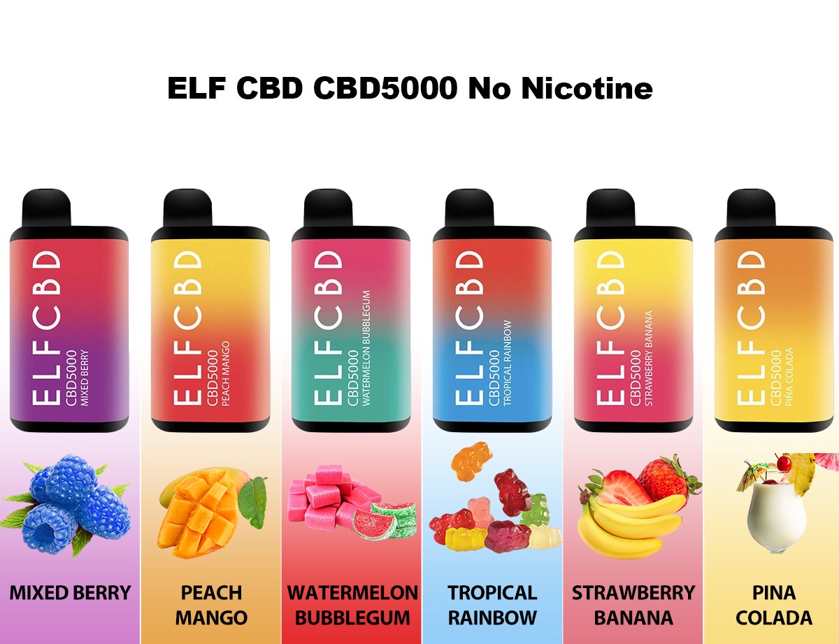 cheap elf cbd5000 no nicotine disposable vape