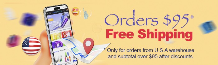Free shipping for orders $95+