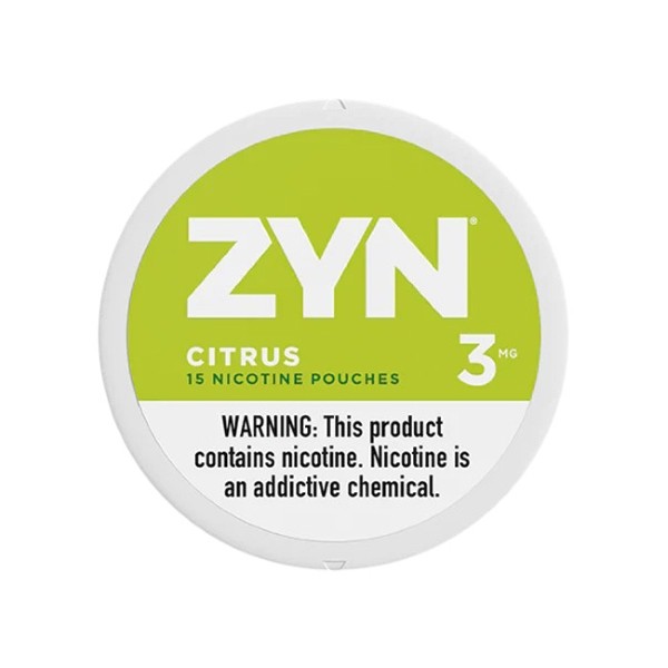 citrus zyn flavored nicotine pouches
