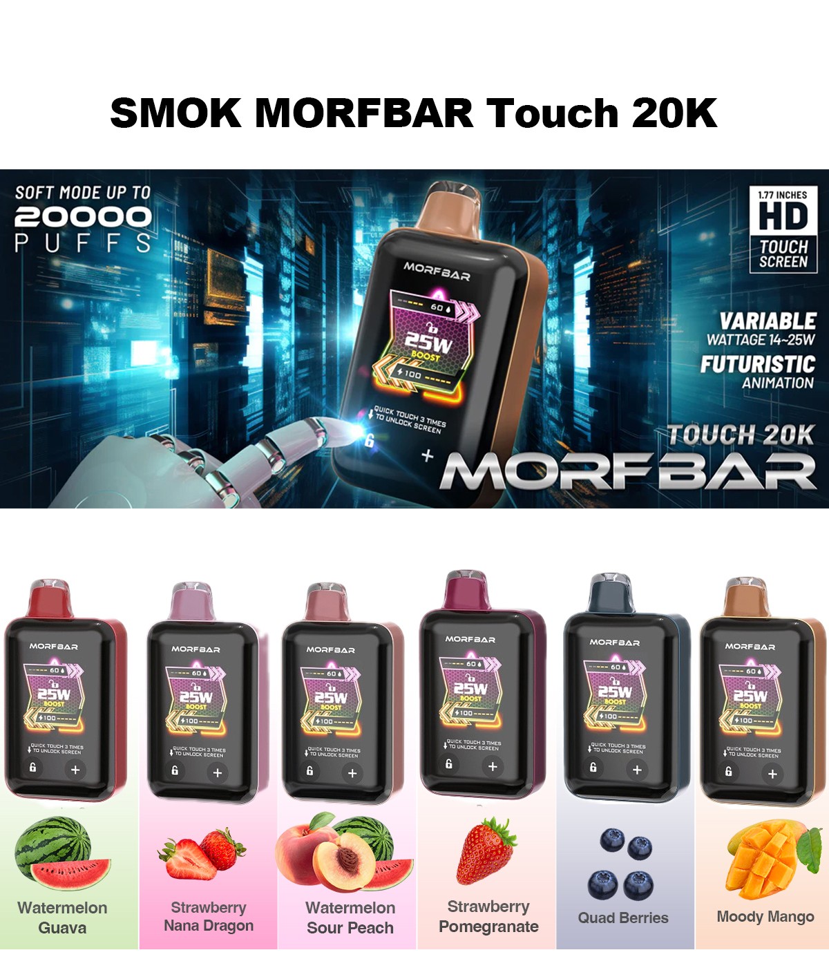  buy SMOK MORFBAR Touch 20K